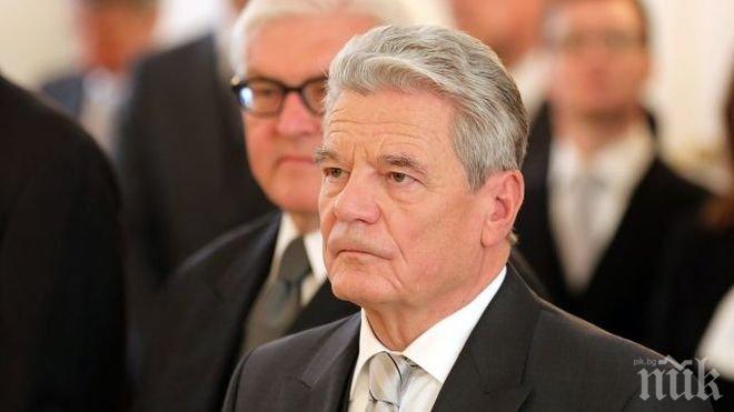 Президентът на Германия поиска пауза в евроинтеграцията