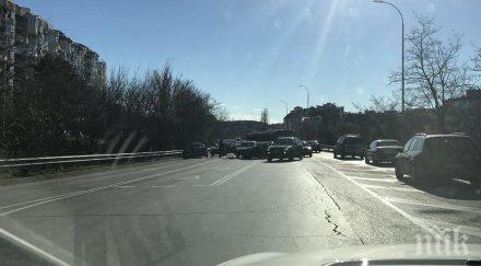 жестока верижна катастрофа варна четири коли нанизаха вик