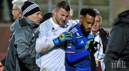 прекратиха мач елита франция заради бомбичка