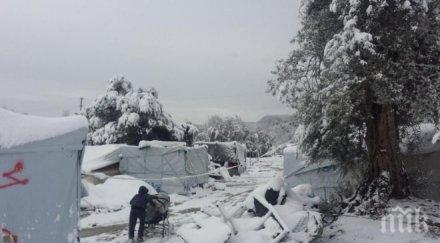евакуираха лагера катерини измръзнали мигранти