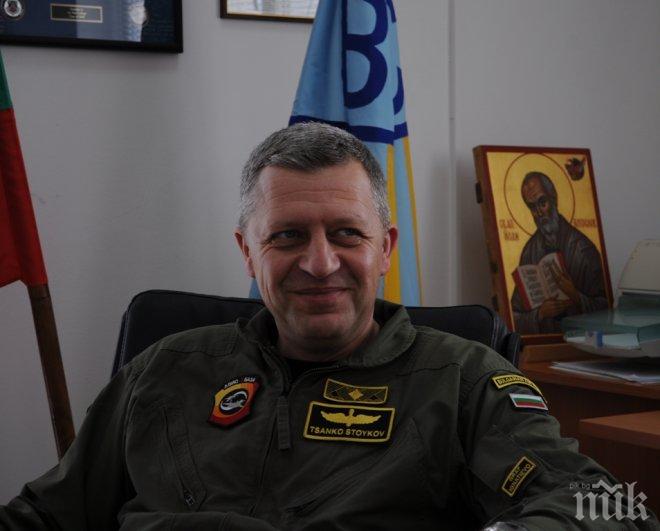 УВЕРЕНОСТ! Ген. Цанко Стойков смята, че бъдещето на родните ВВС е да станат и космически сили