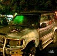 Джип изгоря като факла в Бургас