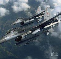 Сблъсък в небето! Турски изтребители F-16 нагло навлязоха в гръцкото въздушно пространство
