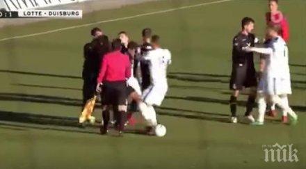 шок германия човек наш треньор повали четирима побой видео