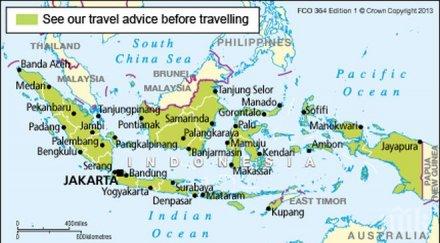 силно земетресение разлюля индонезия