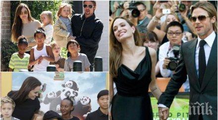 брад пит стъжни анджелина взе правата децата прецака жестоко бившия мъж