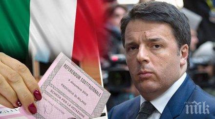 задава страшна криза италианците масово казват референдума