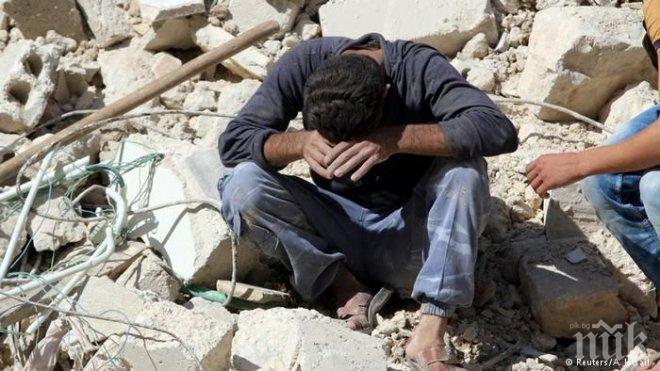 ШОК И УЖАС! Мястото за погребване на загиналите е свършило в държаното от опозицията Източно Алепо