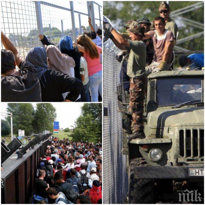 ПОЧНА СЕ! На границата между Унгария и Сърбия става страшно! Стрелят по бежанци, ранен е иранец