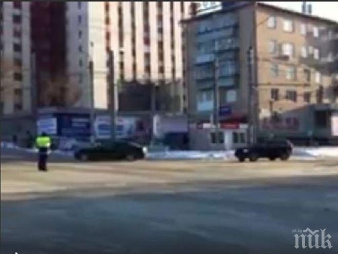 Вижте колко са колите в кортежа на Путин (ВИДЕО)