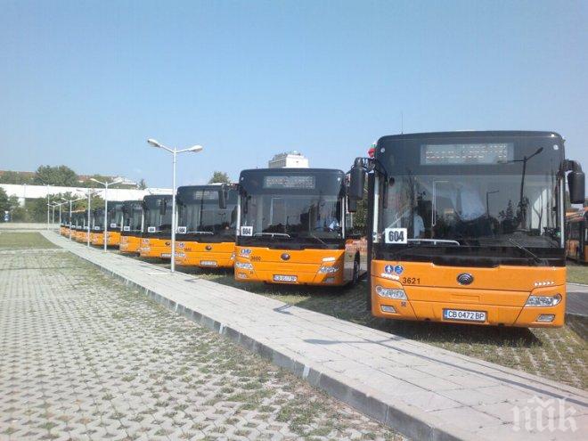 София купува още 30 нови автобуса