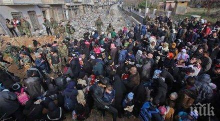 пълно изнасяне 000 човека напуснали алепо последното денонощие