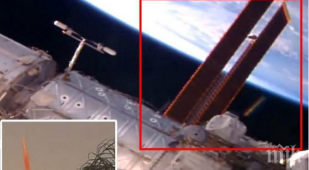 сензация голям извънземен кораб появи международната космическа станция