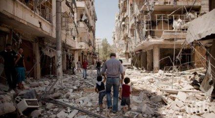 ужас алепо хората правят супа трева плевели оцелеят