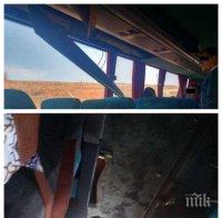 На косъм от нова трагедия: Греда се стовари върху главите на пътници в автобус