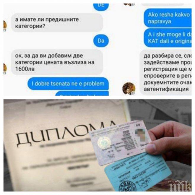 Оферта в нета: 1 600 лева за шофьорска книжка без курс и изпит!