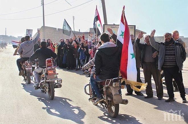 ПОБЕДА! Сирийската армия пое пълен контрол над Алепо, в града празнуват свободата