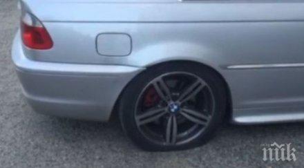 алея вандалите нарязаха гумите автомобила враца