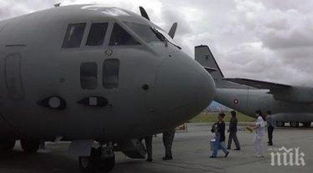 успешна акция военен самолет спартан транспортира болно бебе лечение австрия