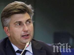 Хърватският премиер призова към намаляването на напрежението със Сърбия