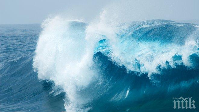 УНИКАЛНО! В Атлантическия океан регистрираха 19-метрова вълна