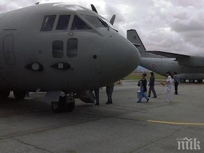 УСПЕШНА АКЦИЯ! Военен самолет „Спартан” транспортира болно бебе за лечение в Австрия