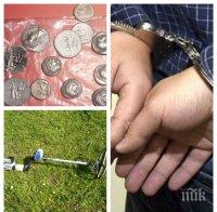 СПЕЦАКЦИЯ: ГДБОП арестува банда иманяри със стотици ценни антични предмети! Сред тях и византийски, тракийски и сребърни римски монети 