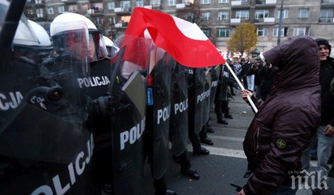 Полската полиция отрече да е използвала сълзотворен газ