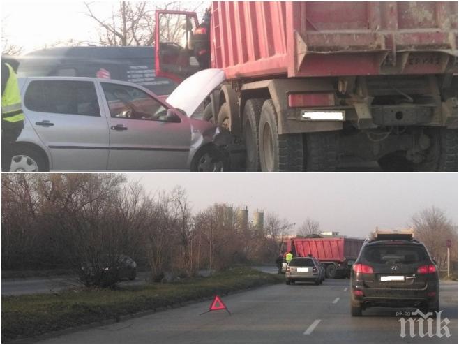 Късмет! Тежката катастрофа във Варна се размина без пострадали