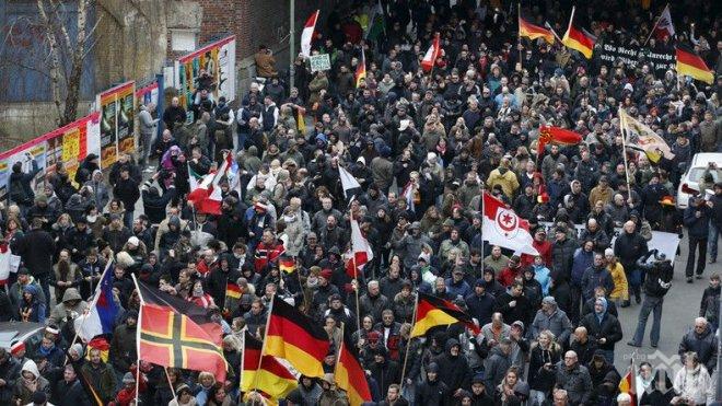 Берлин се вдигна на протест срещу войната в Сирия