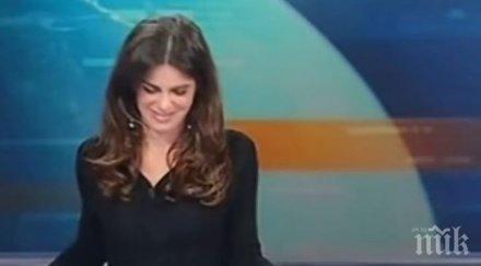 ефирът нажежи италианска новинарка изпоти зрителите разкрачи камерата панорама бикините видео