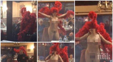 гореща коледа испански градче мадрид захвърлиха задръжките чисто голи стриптийзьорки забавляват пенсионерите видео