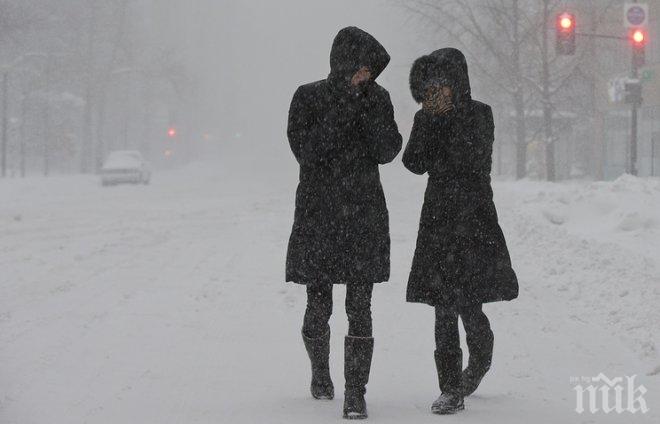 Страхотен снеговалеж блокира японски остров