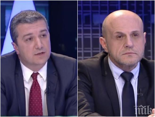 ИСКРИ В ЕФИР! БСП и ГЕРБ в яростен сблъсък и преди Коледа! Стойнев атакува с червените опорни точки - от Плевнелиев до обществените поръчки, Дончев го посече с кратък коментар 