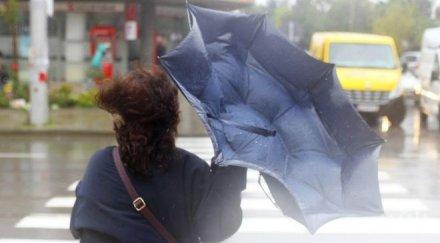 жълт код области заради силен вятър