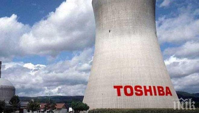Акциите на „Тошиба“ паднаха с още 17%