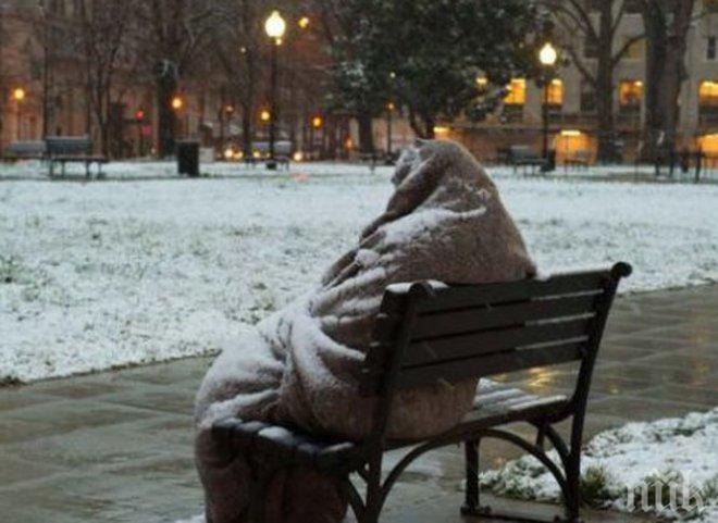 ЗА ЧЕСТИТА КОЛЕДА! Охранител изгони като куче бездомна жена на студа