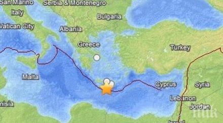 стражица чирпан крит също разтресе рихтер люшна острова