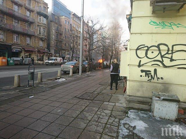 ПЪРВО В ПИК TV! Вижте кадри от огнената драма в центъра на София! (ВИДЕО)