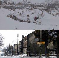 БЕДА СЛЕД БЕДА! Хитрино отново бедства! Снежни преспи блокираха полуразрушеното село