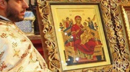 иконата божията майка всецарица пристигна столичния храм параскева