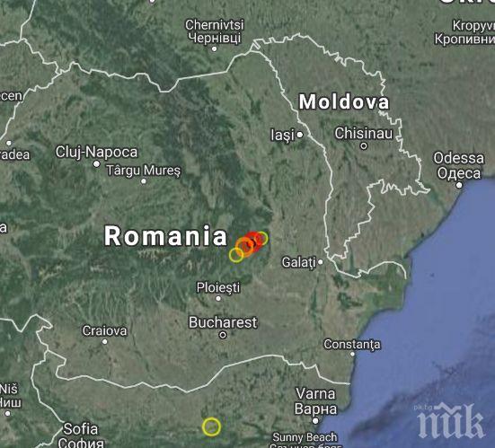 Земетресение с магнитуд 3,8 е било регистрирано в района на Вранча