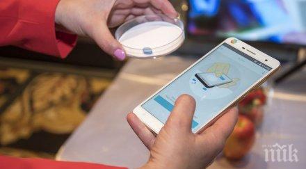 нов смартфон разпознава молекулния състав предметите