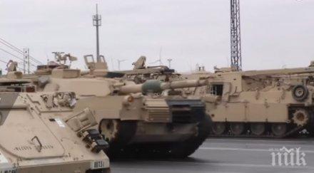 американските танкове пристигнаха полша видео