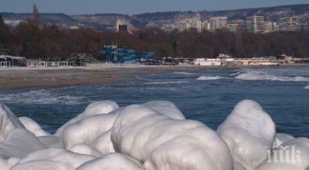 ледена епоха морето замръзна ледени блокове носят каварна