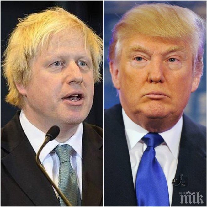 Борис Джонсън се среща с екипа на Тръмп - ще бистрят британо-американските отношения 