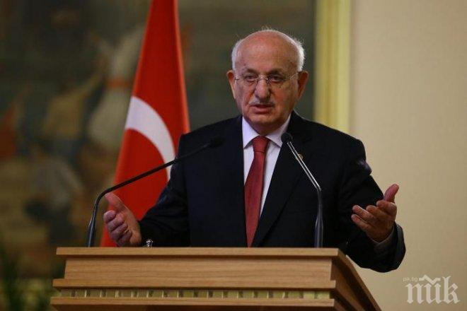 Председателят на турския парламент отново е в интензивно