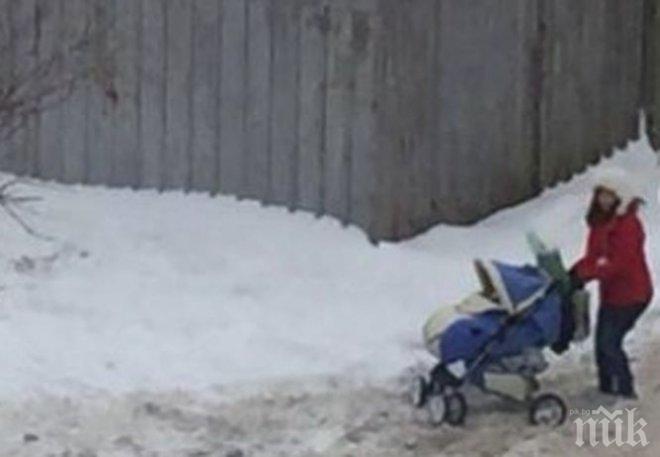 ЗИМА Е! Да си майка с бебе в зимен Пловдив си е истинско предизвикателство (ВИДЕО)