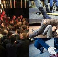 МАСОВ ТЪРКАЛ В ПЛОВДИВ! 50 налетяха на полицаи и сотаджии, има арестувани