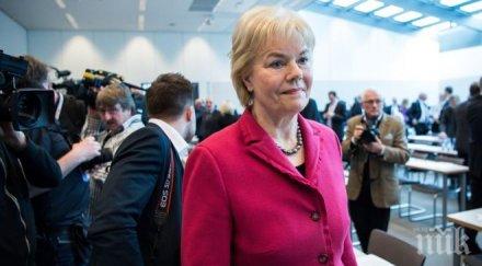 бойкот ветеранка напуска партията меркел съгласна политиката канцлера